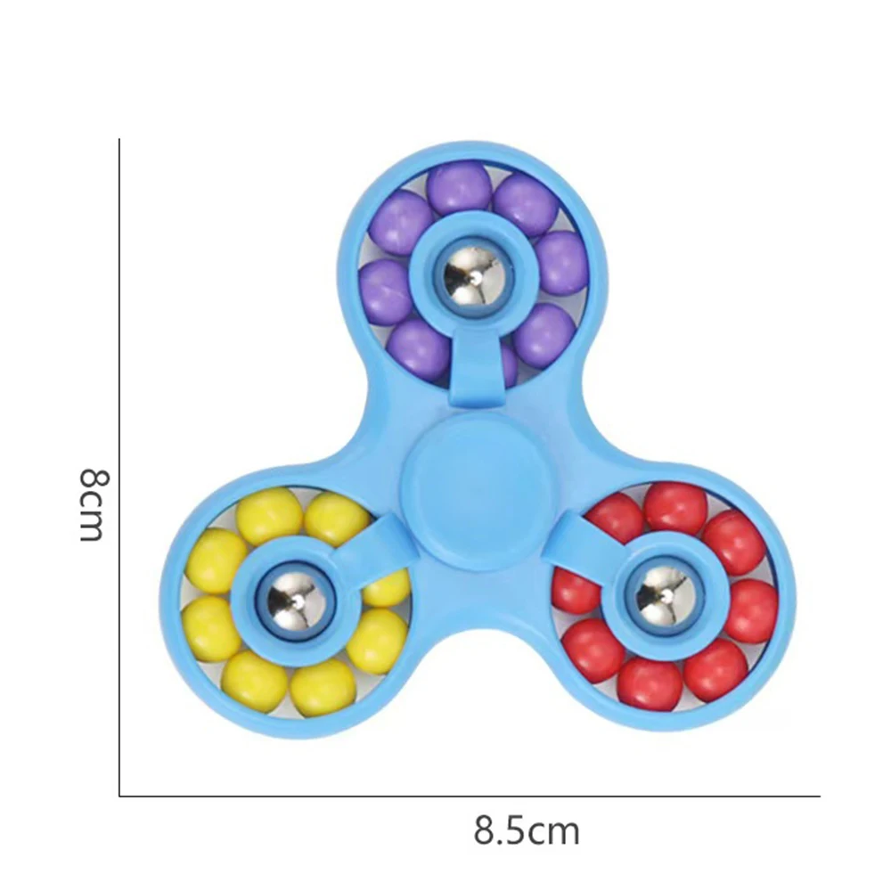 Stress Relief Magic Bean Fidget Spinner Finger Magic Bean Gyro Fingertip Decompression Toy