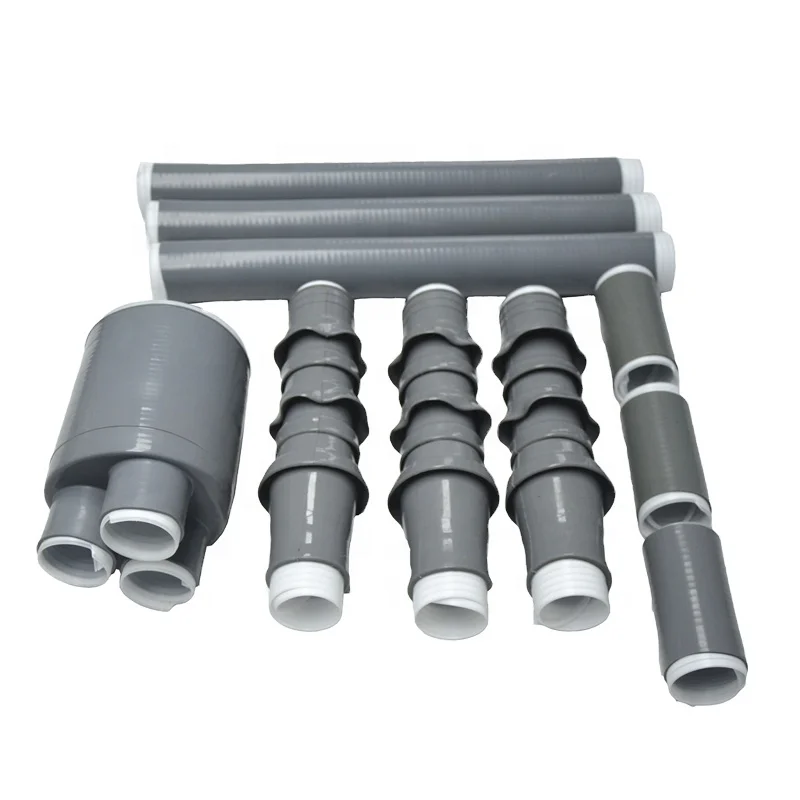 10KV Silicone Rubber Material Cold Shrinkable Terminal Kits and Splices