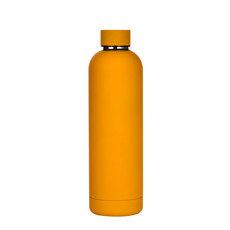 Smooth Matte Colored Stainless Steel Several lids Sports Thermal Drink Bottle Custom LOGO Stock Vacuum Flasks Thermoses