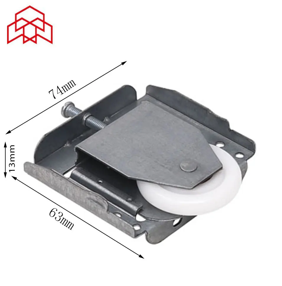 Furniture Hanging Wheel Cupboard Sliding Door Pulley Surface Wheel Track Groove Fitting Heavy Wardrobe Sliding Door Pulley