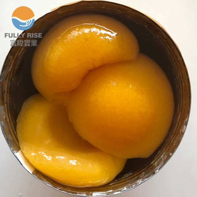 canned yellow peach halves in light syrup/in heavy syrup 820g/d.w.460g