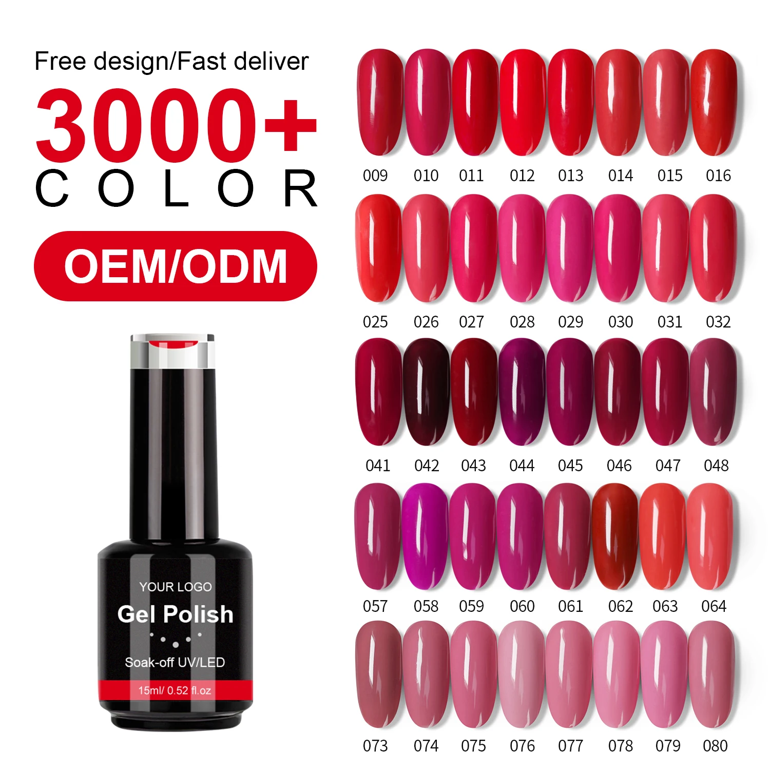 CaiXuan 3000 Colors Bottle Nail Gel Polish  Products Salon Cosmetics Uv Gel Polish Free Samples