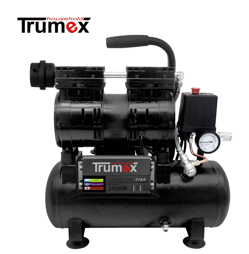 12V 24V 48V 60V slient air compressor oil free 550W motor 80L/MIN  air pump forInflating machine