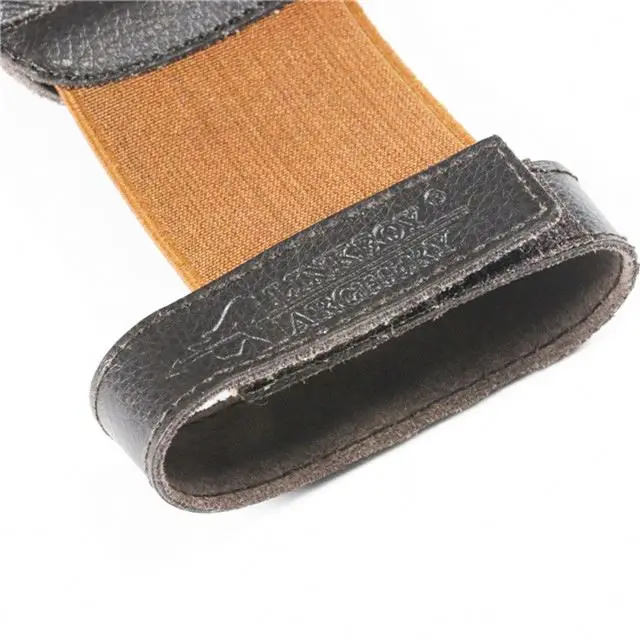 Leather archery adjustable three finger guard glove for bow and arrow shooting both left and right hand
