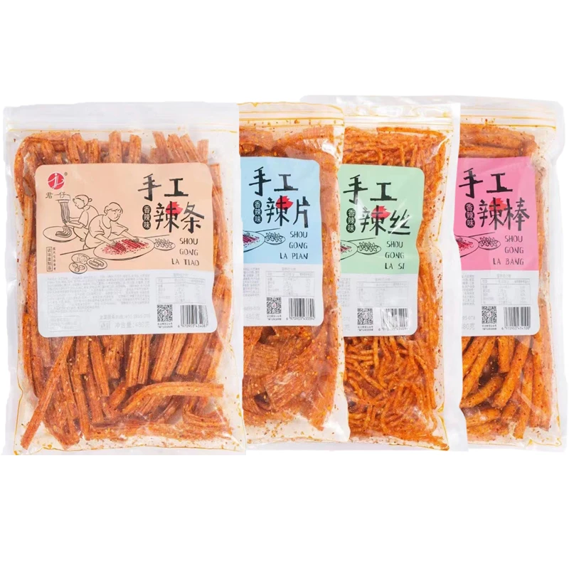 480g Bags Chinese Special Latiao Hotspicy Strip Chewy Chilli Spicy Snack