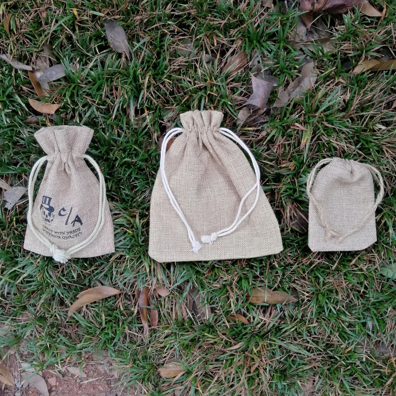 Wholesale Manufacturers Large Women  With Custom Printed Logo Food Grade Slogan Cotton Jute Bag