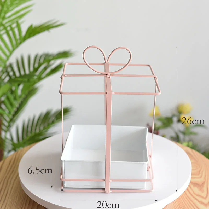 Factory Direct heart geometric rectangle round hanging basket flower pot Hand flower basket wall flower basket