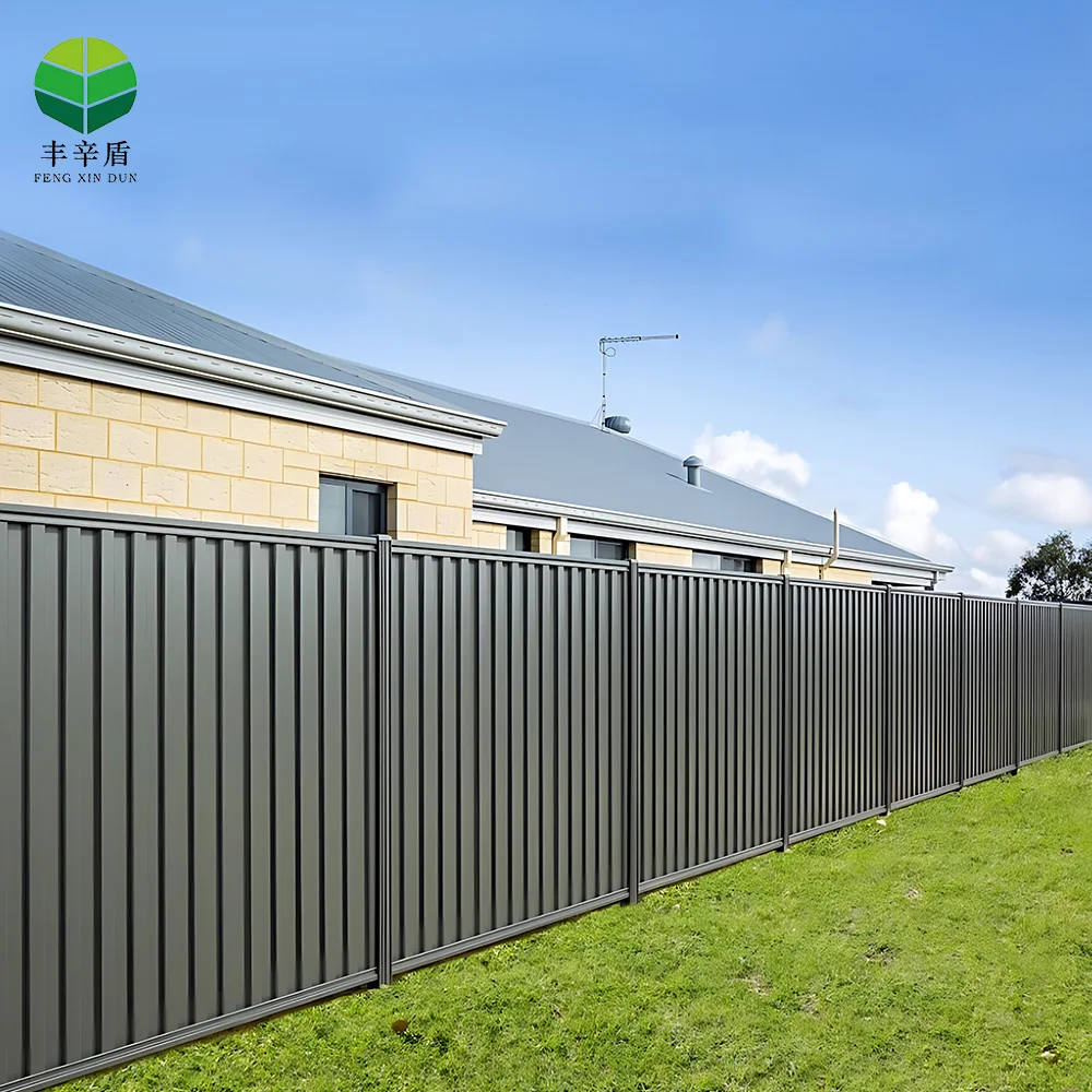 Modern designer high secure privacy black aluminum alloy garden slat fencing for houses