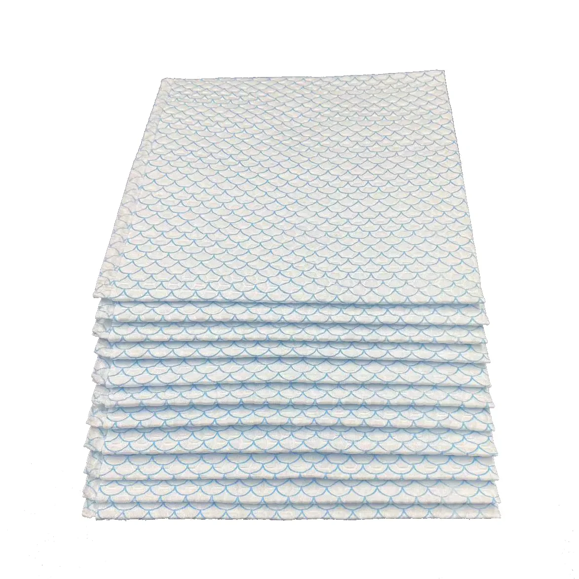 Customized cellulose wood pulp PP fish scale spunlace cleaning wipe embossed honeycomb hexagonal heavy-duty engineering industry