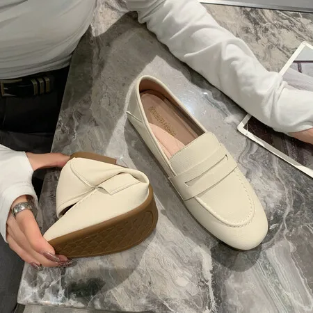 wholesale High quality flat leather dress shoes oxford casual office outdoor shoes factory customize fashion comfortable shoes