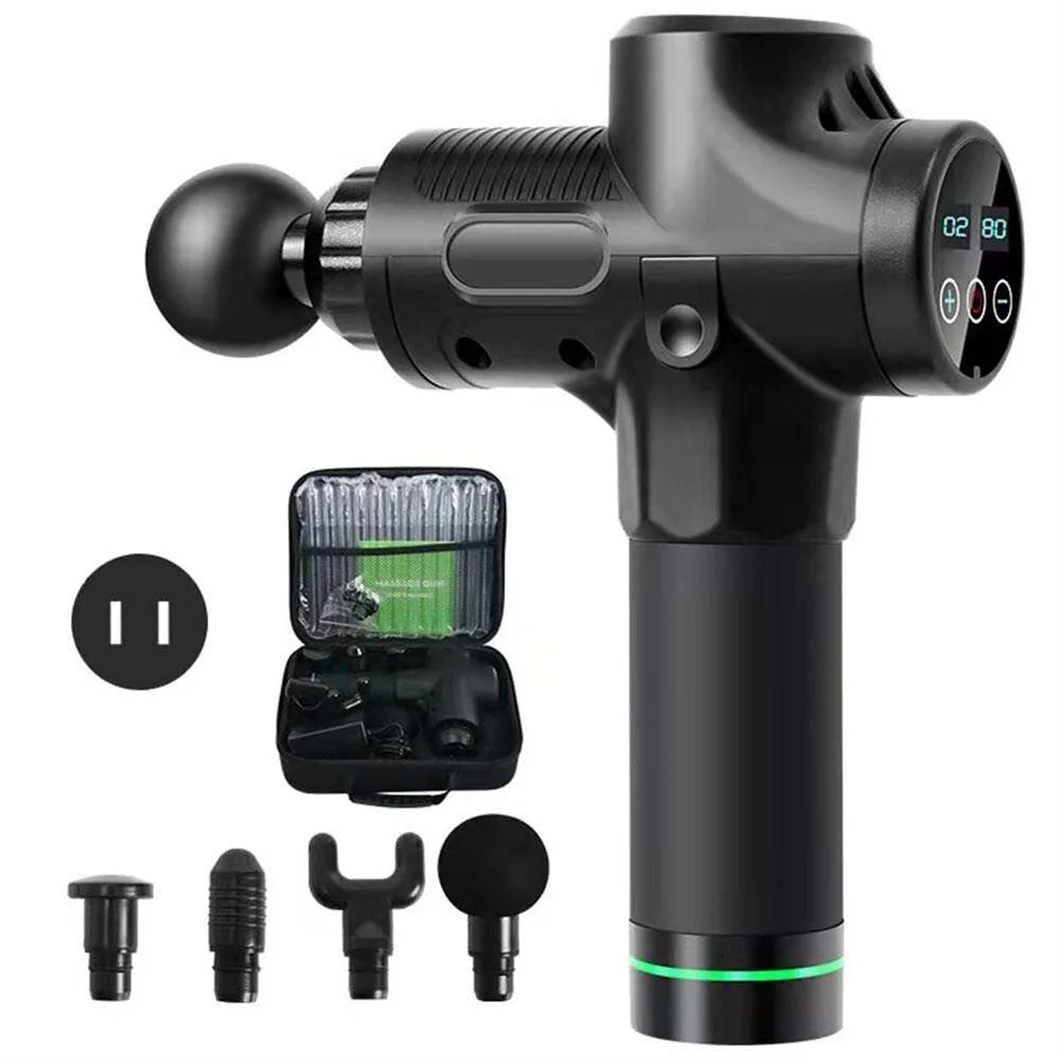 Professional Pressure Sensing LED Touch Screen Percussion Muscle Massage Gun