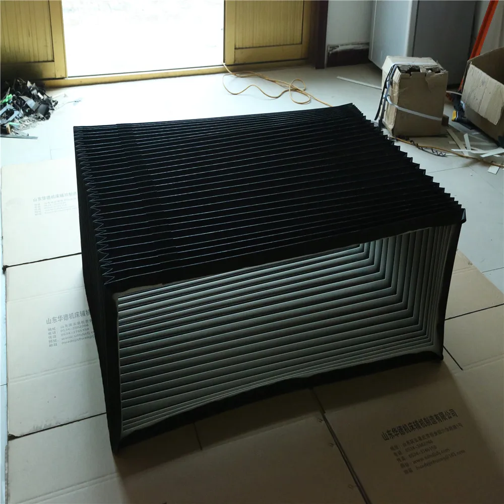 Hot Selling Flexible Accordion Shield Dust Oil Proof Pvc Pu Bellow Cover Accordion