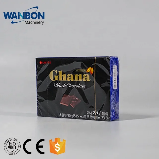 Fully Auto 3D Carton Box BOPP Biscuits Box Wrapping Packing PVC Cellophane Overwrapping Machine