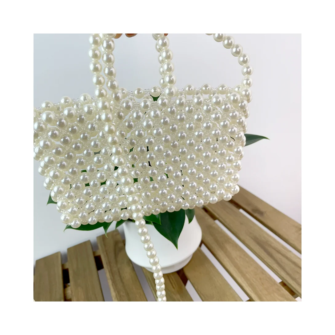 2023 оптовая продажа ручной работы жемчужная вечерняя сумка через плечо акриловая жемчужная сумочка