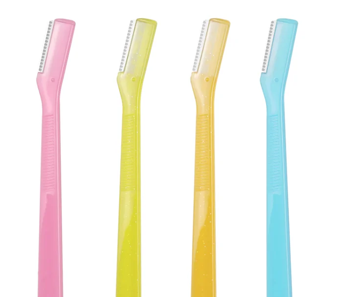 Hot Sell Portable Women Eyebrow Razor Stainless Steel Blades Facial Eyebrow Hair Trimmer Razor Face Eyebrow Shaver