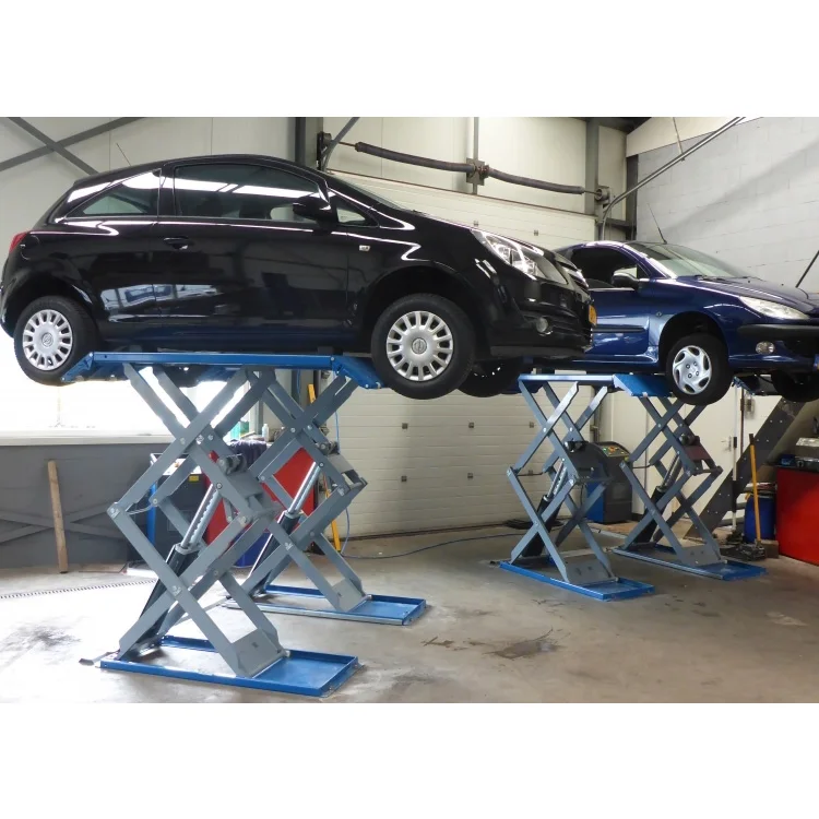 
Garage Equipment 3500kg Hydraulic Jack Auto Car Elevator Double Scissor Lift for Sales 