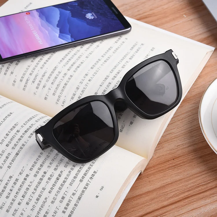 Smart Sunglass Lenience Optics Framework Magnetism Charging UV Radiation Microphone Safety Glasses Headset Party AI Glasses