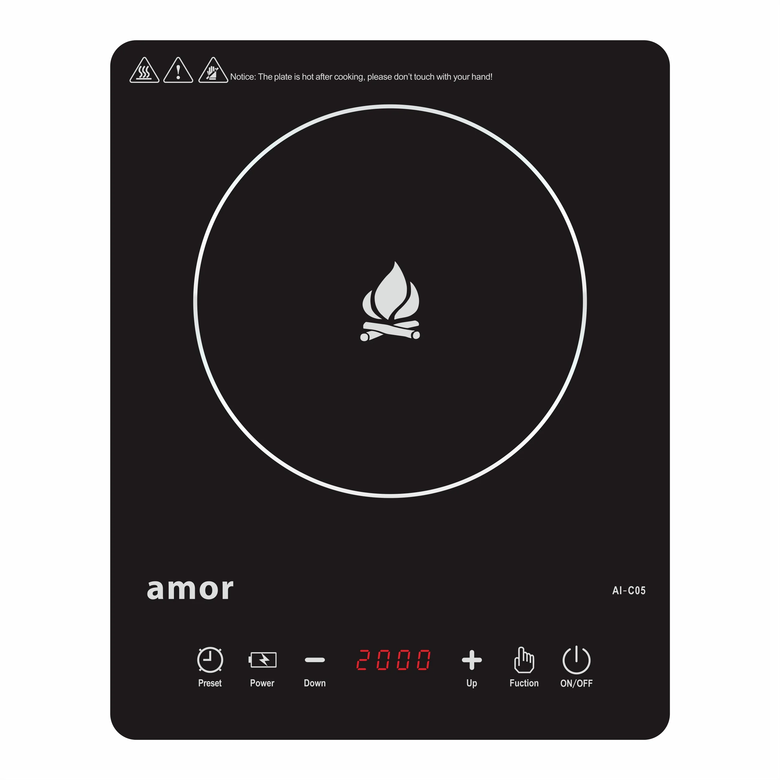 Factory Price 110V 220V 240V Induction Cooker AI-C05 Best Induction burner with Good Price Hot Plate Gas Stove