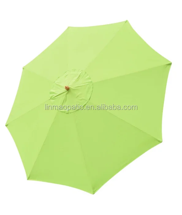 8-Rib Umbrella Replacement Canopy Cover, Green
