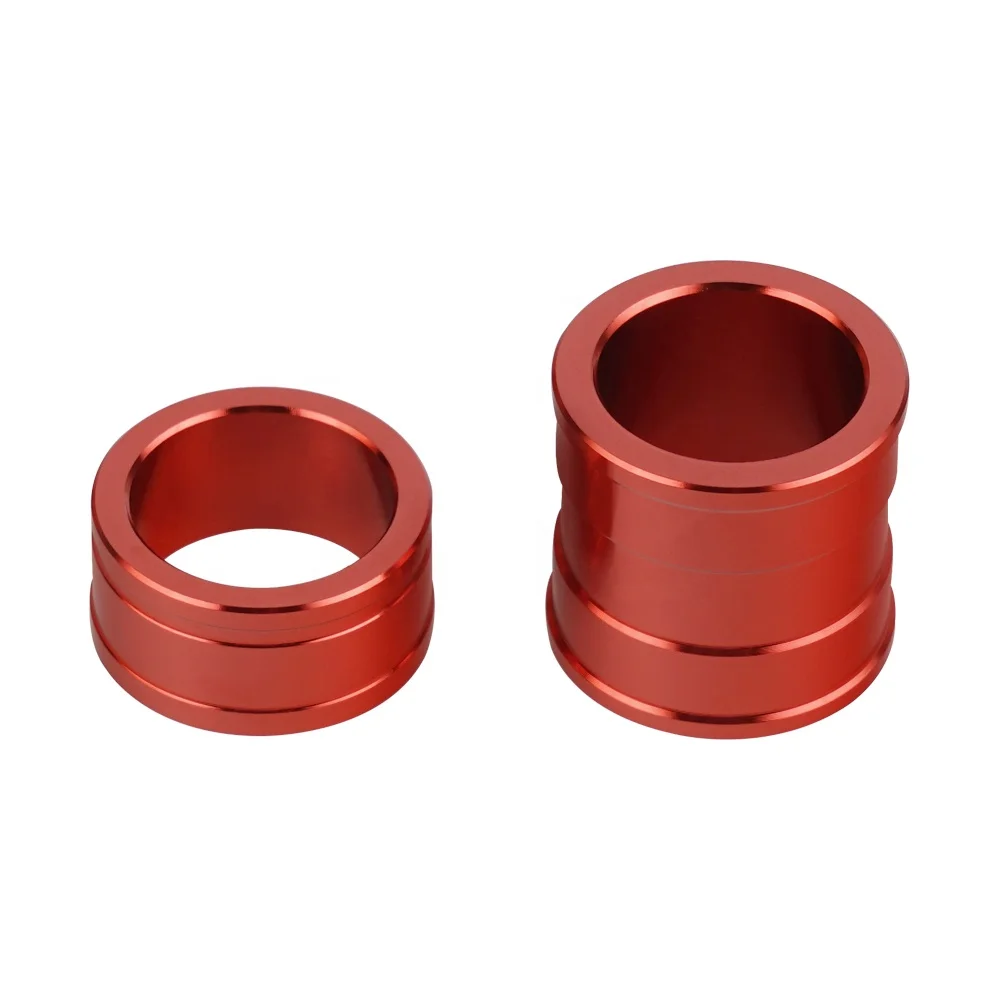 NiceCNC Red Anodized Billet Front Axle Wheel Spacers For Honda CRF450R CRF250R 2013-2017 CRF250R 2009-2012