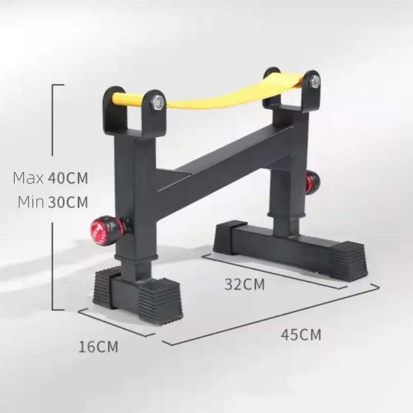 Premium Quality Gym Equipment Weightlifting Plates Deadlift Barbell Jack Barbell Holder Racks Black