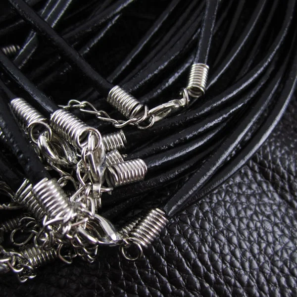 High Quality Religious Saint Benedict Crucifix Cross with Leather Cord Necklace