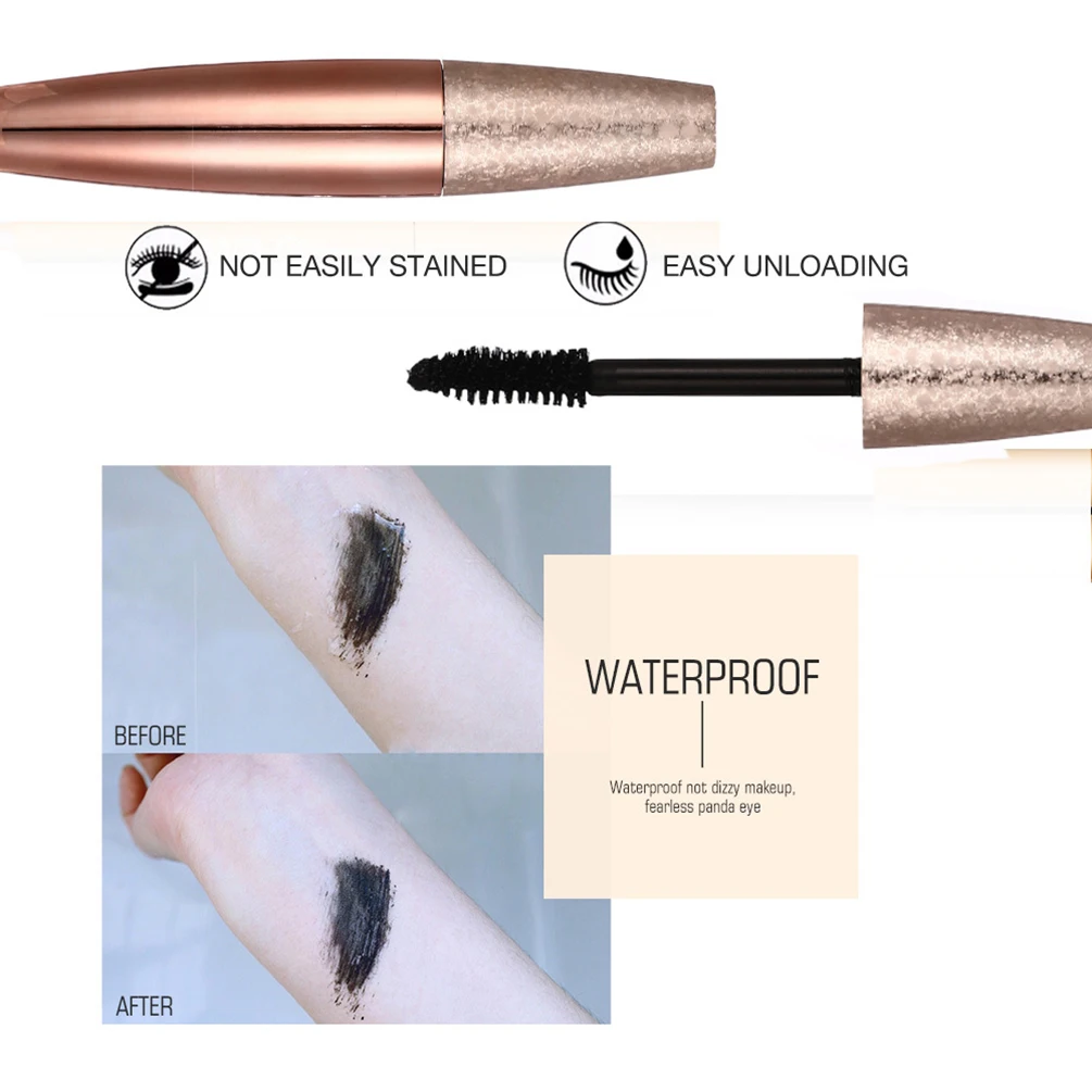Golden Dense Waterproof Anti-sweat Mascara Private Label Slender Curly Long-lasting Non-smudge Non-makeup Primer