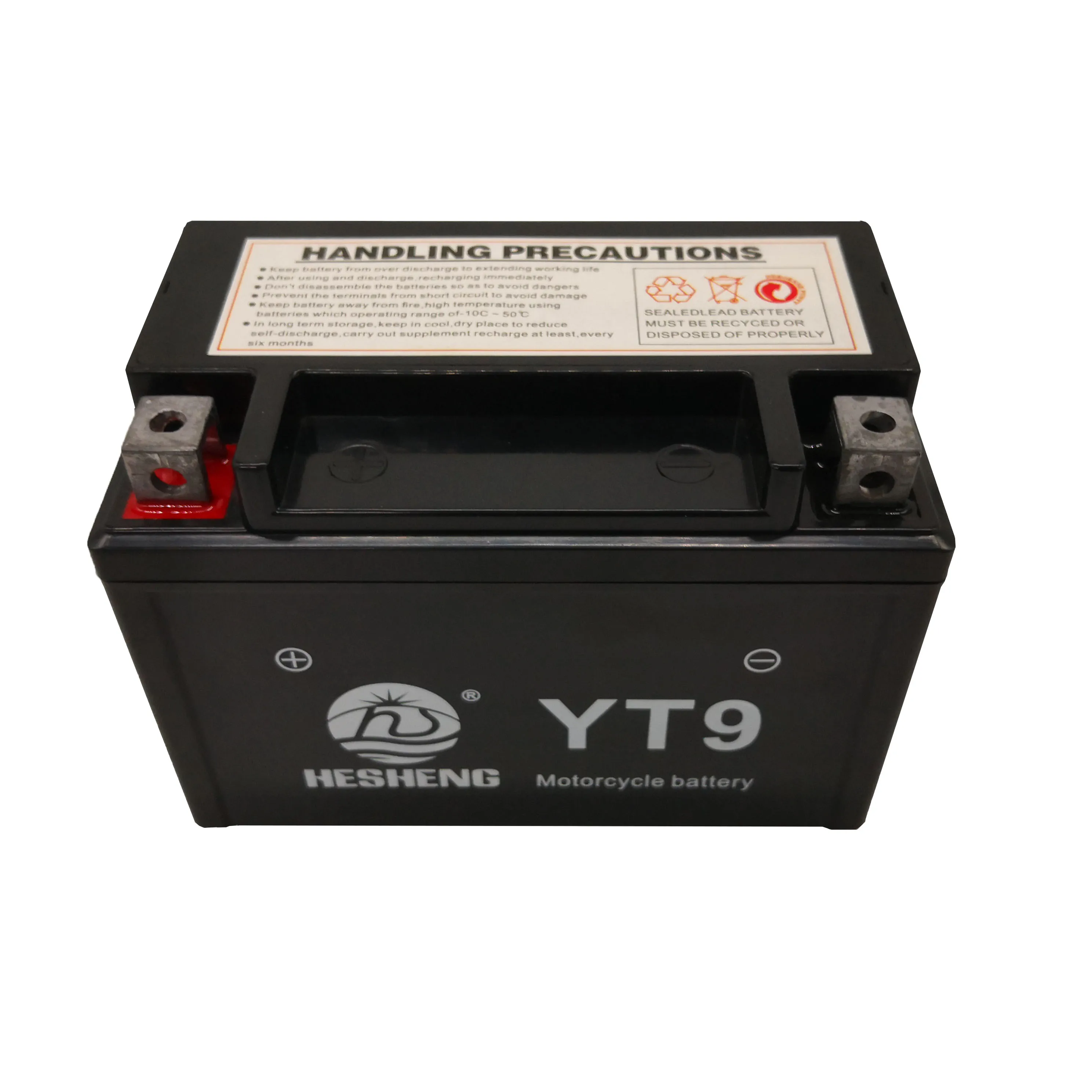 
12V9ah Motorcycle Battery YT9 Maintenance-free lead-acid battery 