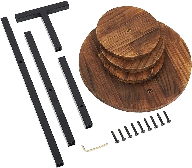 3 Tier Tall Plant Flower Pot Shelf Holder Outdoor Display Rack Living Room Balcony Garden Corner Wood Plant Stand Metal Indoor