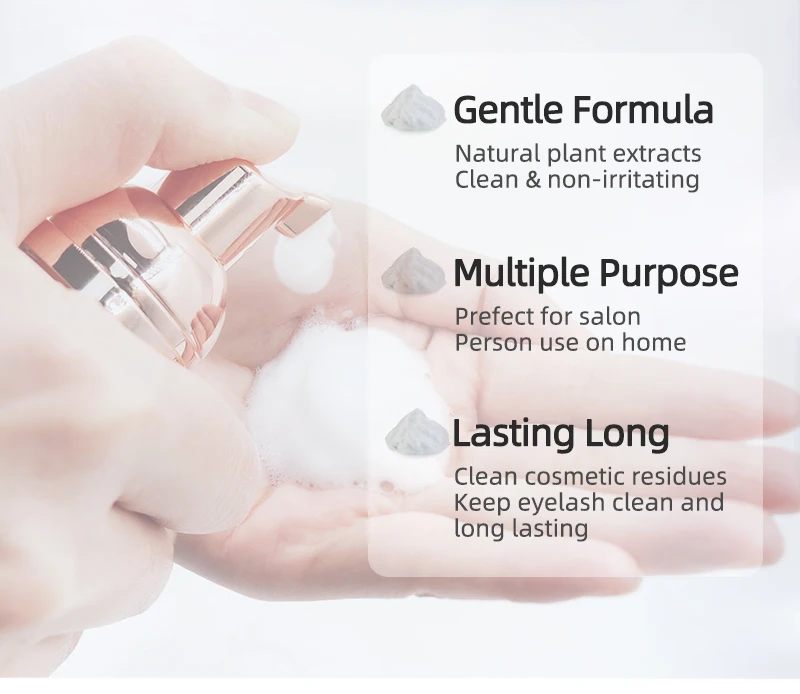 Qingdao Thamel Wholesale Private Label Brush Sets Professional Eyelashes Lash Eyelash Shampoo Glue Balm Remover Black Hand Made