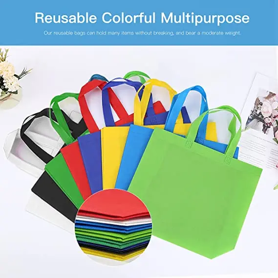Wholesale Portable Reusable Eco Friendly non-woven Tote Bags Custom Logo Non woven Shopping Bag