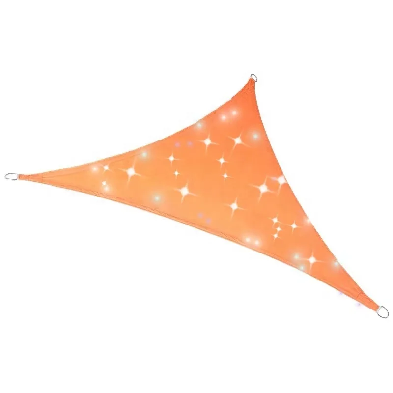 Sun Shade Sail Canopy with LED Lights