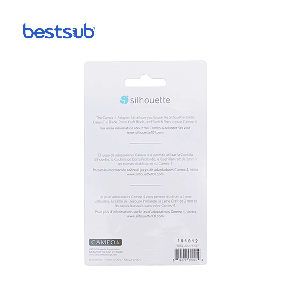 Silhouette CAMEO 4 Tool Adapter Set 3-pack of adapters  Premium Fabric Deep-Cut Kraft Blade