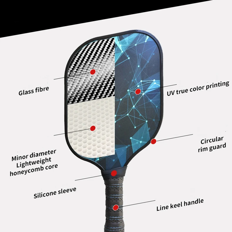 2024 Carbon Fiber Pickleball Paddle New Material and Design Pickle Ball Racket