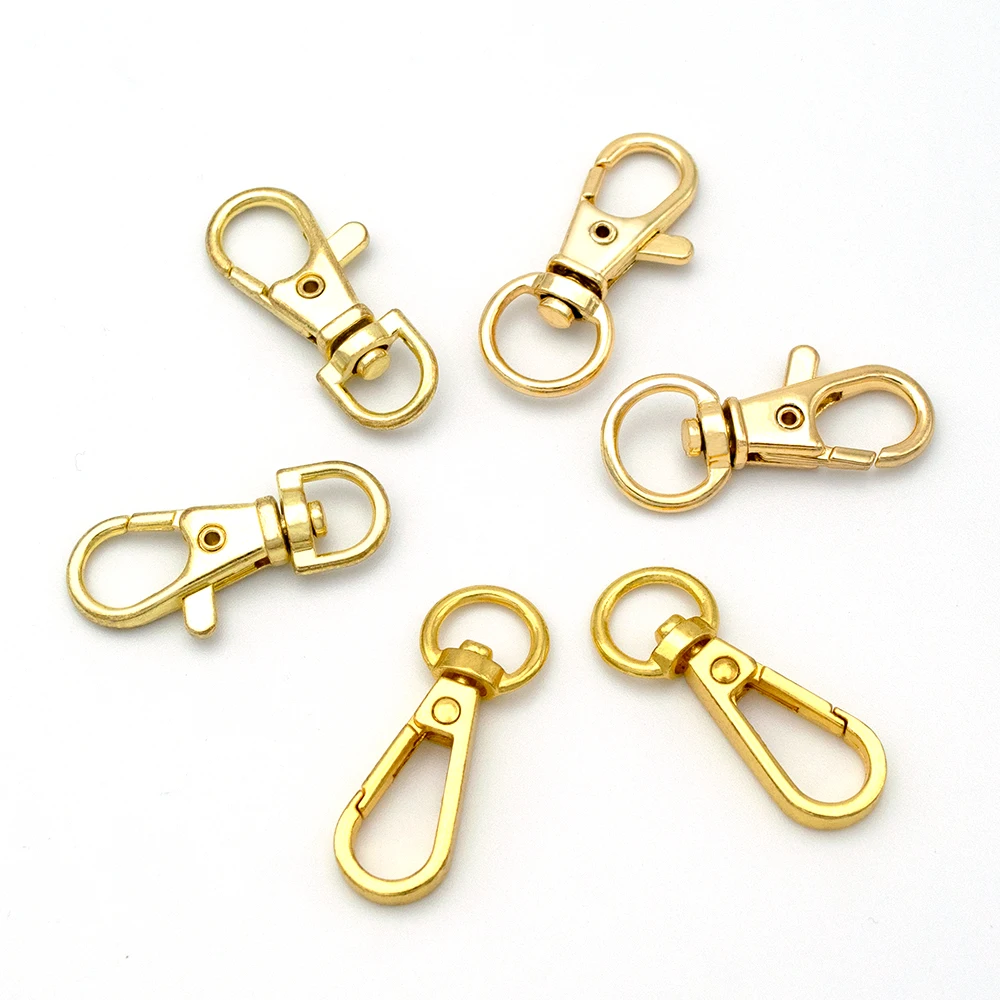 Customized Small Lobster Clasp Bag Buckle Hook Hardware Accessories Metal Swivel Dog Collar with Spring Hook