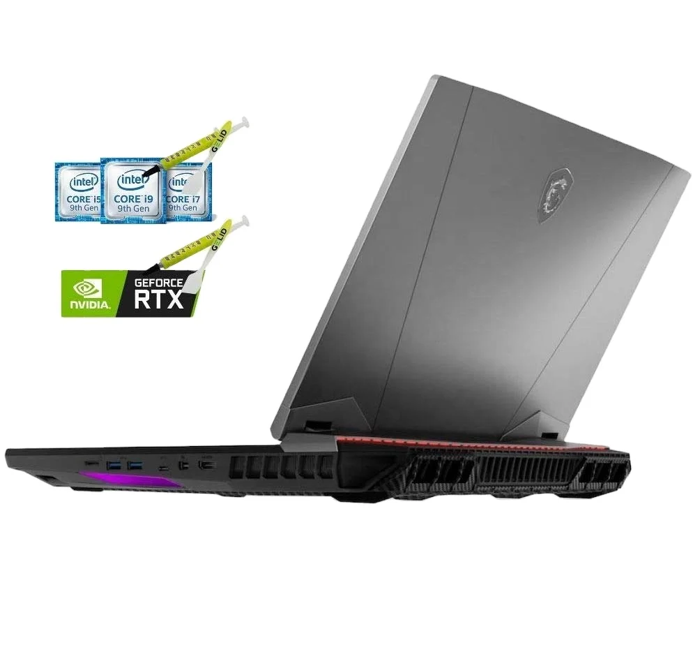 HIDevolution MSI GT76 Titan Gaming Laptop 17.3 Inch FHD 240Hz 3.6GHz I9-9900K, RTX2080 128GB 2666MHz RAM, 6TB 2x3TB PCIe SSD 4TB