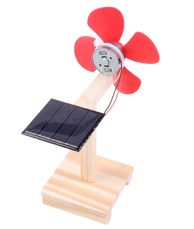 DIY School Kit Solar Fan Panel Physics Science Experiment Kids Education STEM Toys Technology Construction for Children 10 years