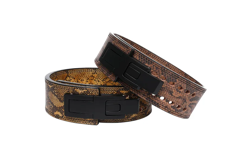 Fitness Body Building Weight Lifting Belt Leather Cowhide Waist Belts For Men Lever 10Mm/13Mm Weightlifting Leather Belt