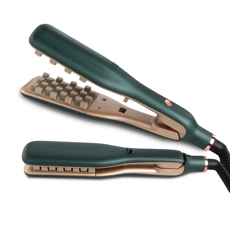 New Style Wide Plate Electric Ceramic Waver Hair Crimper Customized Iron volumized Fast Heats hair crimper
