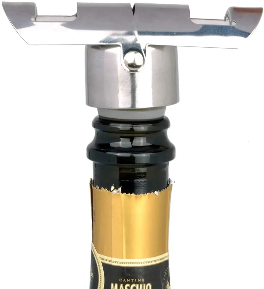 Champagne Bottle Cork Stopper Logo Metal Stainless Steel