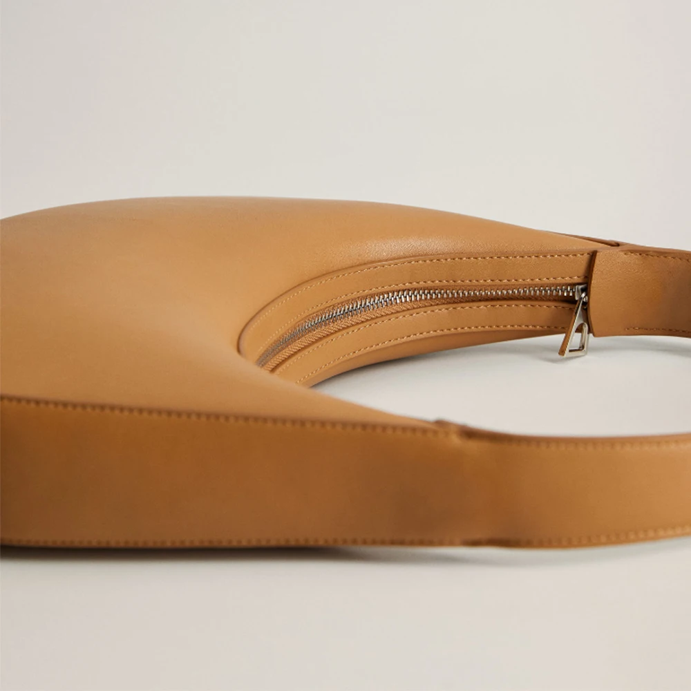 
Hot Sell Fashion PU Tan Leather Classic Ladies Bag Shoulder Handbag Purse For Women 