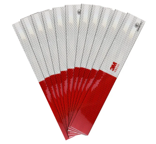 2 inches*50m Diamond Grade White Red DOT C2 Reflective Adhesive Tape