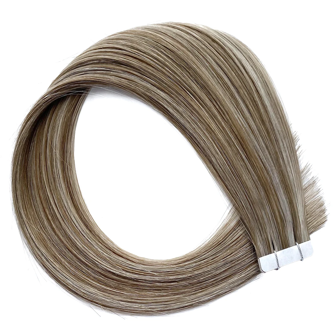 100% human hair Double Drawn Tape Human Hair Extension 100% Raw Virgin Remy Tape In Hair
