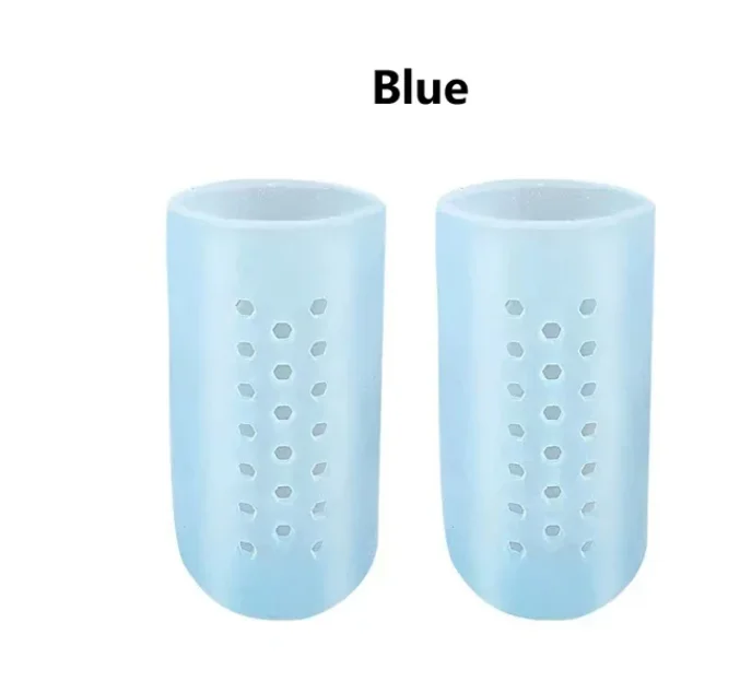 1 Pairs Breathable Gel Toe Cap Protector SEBS Toe Cover Sleeves with Holes Provides Relief from Missing or Ingrown Toenails