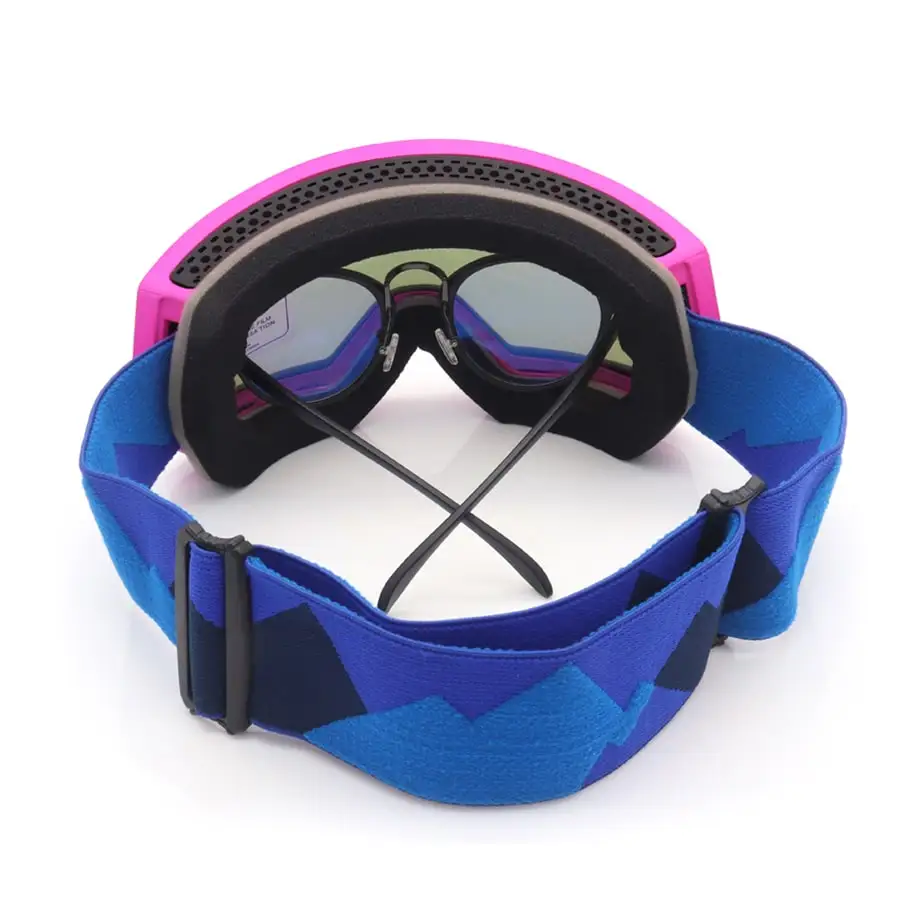 Purple Outdoor Frameless Ski Goggles Anti Scratch Uv Protection Snow Goggles
