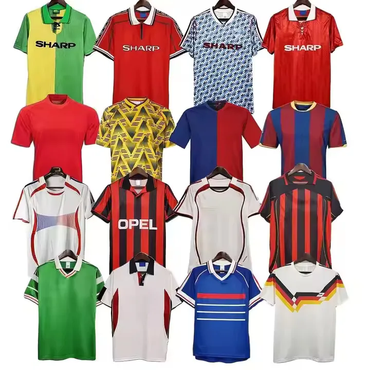 Thailand Quality Breathable National Club Retro Soccer Jersey Classic Football Shirt France Italy Greece Holland Portugal jersey