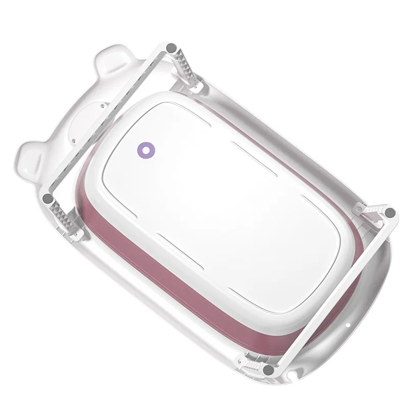 Amazon Hot Sale big size plastic toddler foldable bath tubs folding baby bathtub for kids