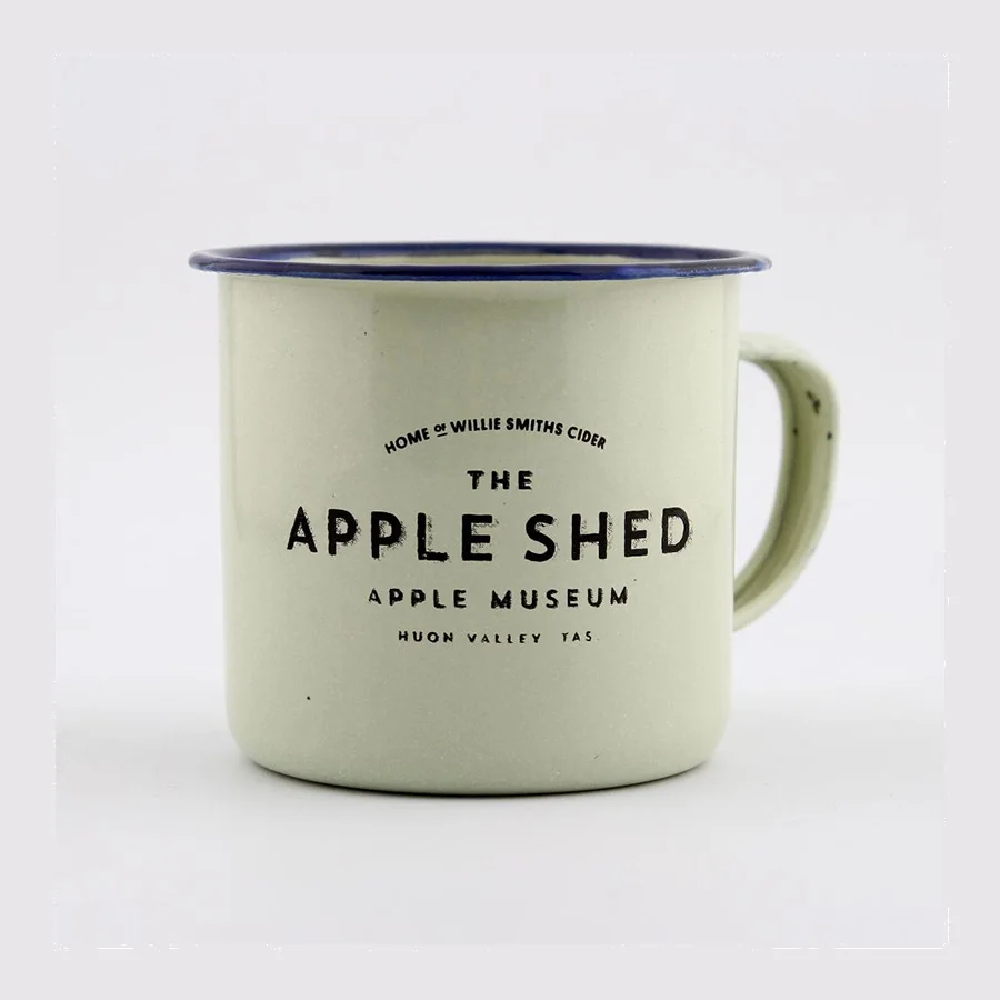 Popular simplicity sublimation guaranteed quality dishwasher safe blue enamel mug with sublimation coating