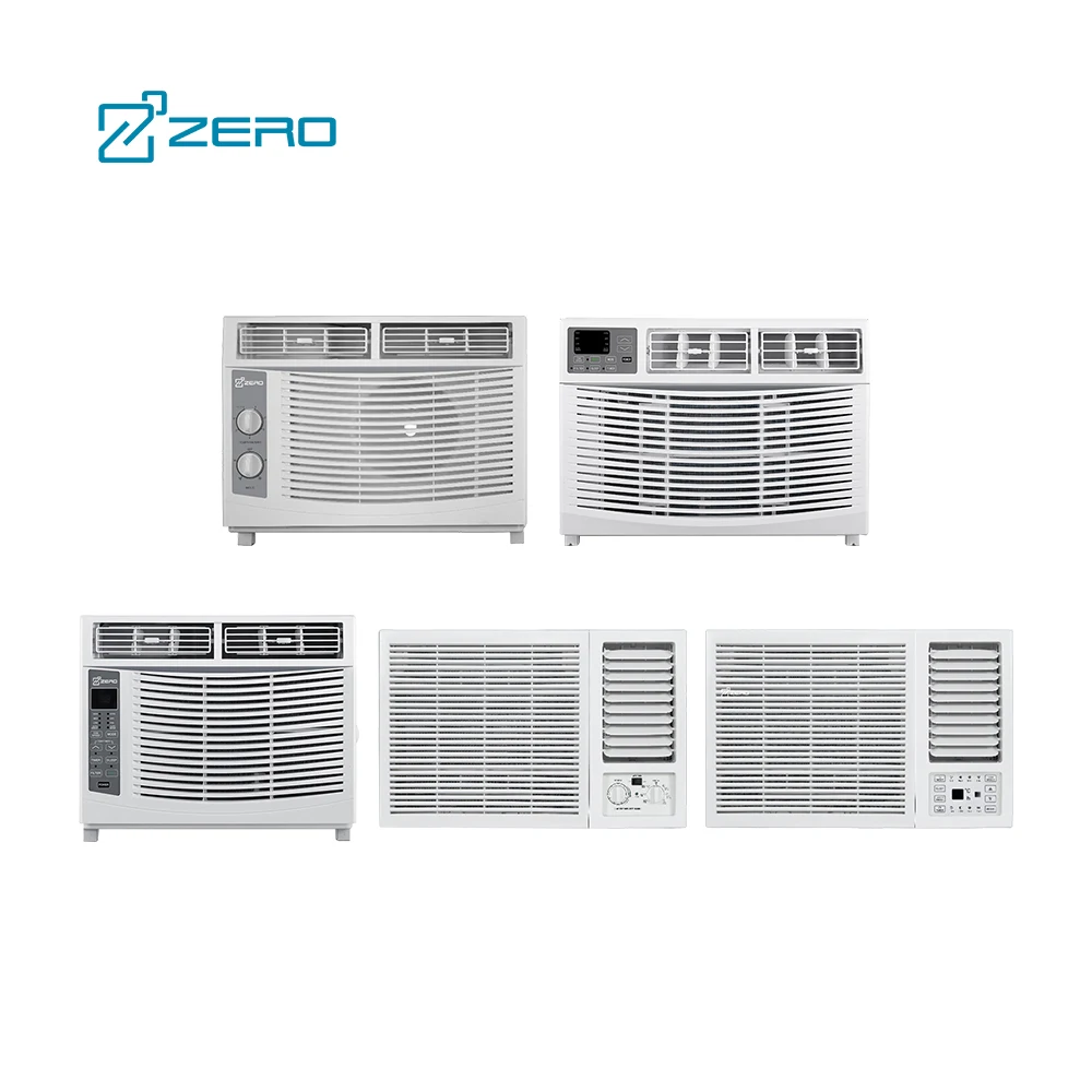 ZERO Brand R32 5000 6000 8000 12000 18000 24000BTU 110V/ 220V 50/60Hz Remote/ Mechanical White WIFI Window Air Conditioner
