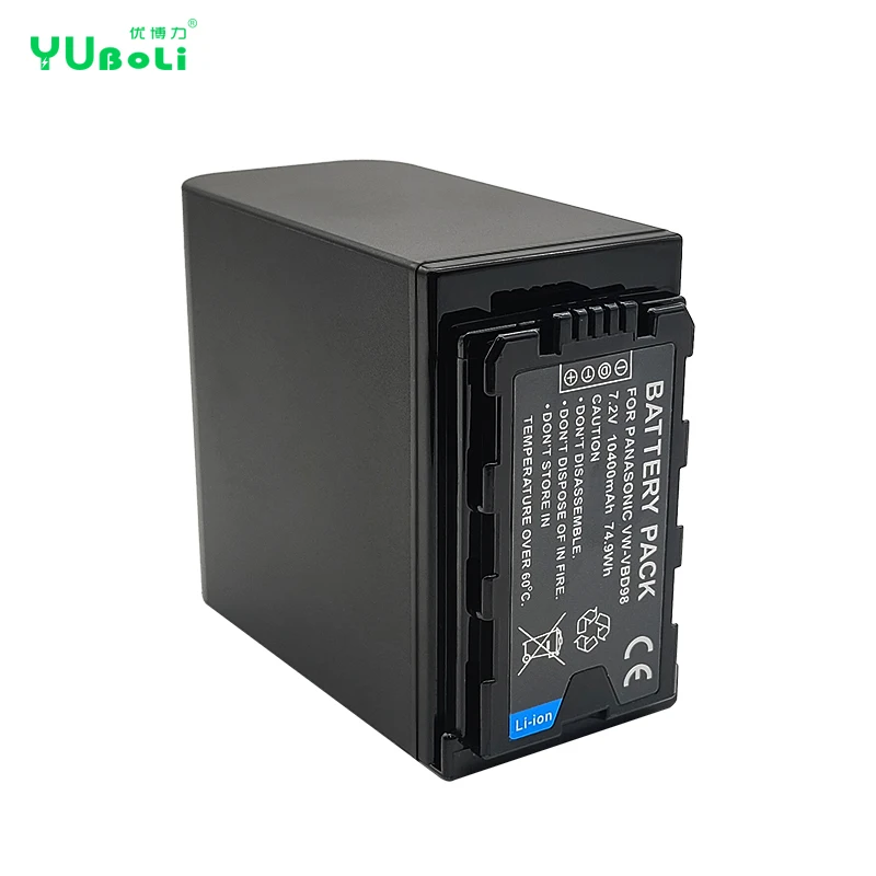 10400mah  VW VBD98 VW-VBD98 Battery for Panasonic AJ-PX280 PX285MC AG-HPX265MC HPX260MC PX270 PX298 MDH2 FC100 DVX200